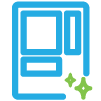 outline icon of a vending machine