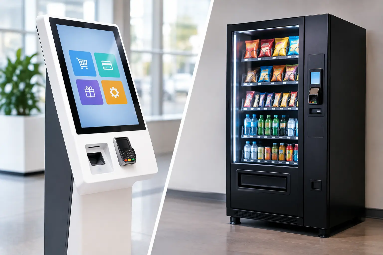 Cashless Kiosks Versus Vending Terminals Compared